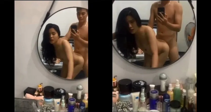 Chịch nữ học sinh xinh như hoa trước gương