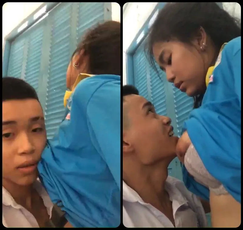 2 nữ sinh trả bài trong lớp học