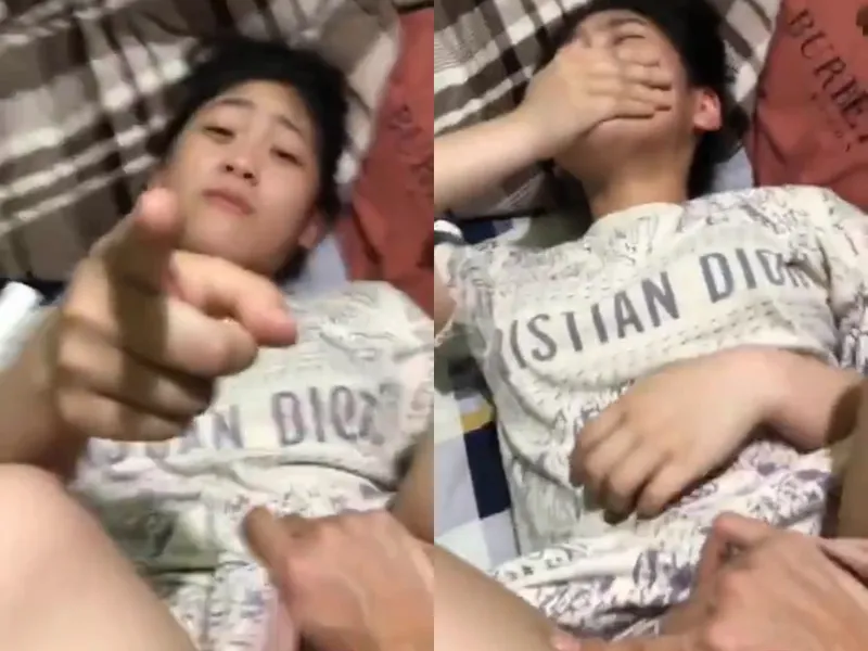 Phát hiện ny quay clip đụ nhau nhưng không làm được gì vì bận rên