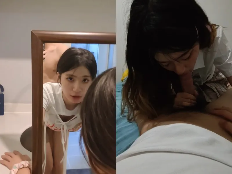 Chị thiên thần doggy trước gương phê tê tái